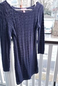 Lilly Pulitzer Navy Tunic length sweater